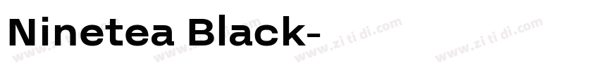 Ninetea Black字体转换
